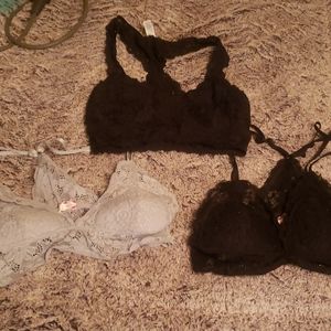 $20 for all 3 Black and grey bralette